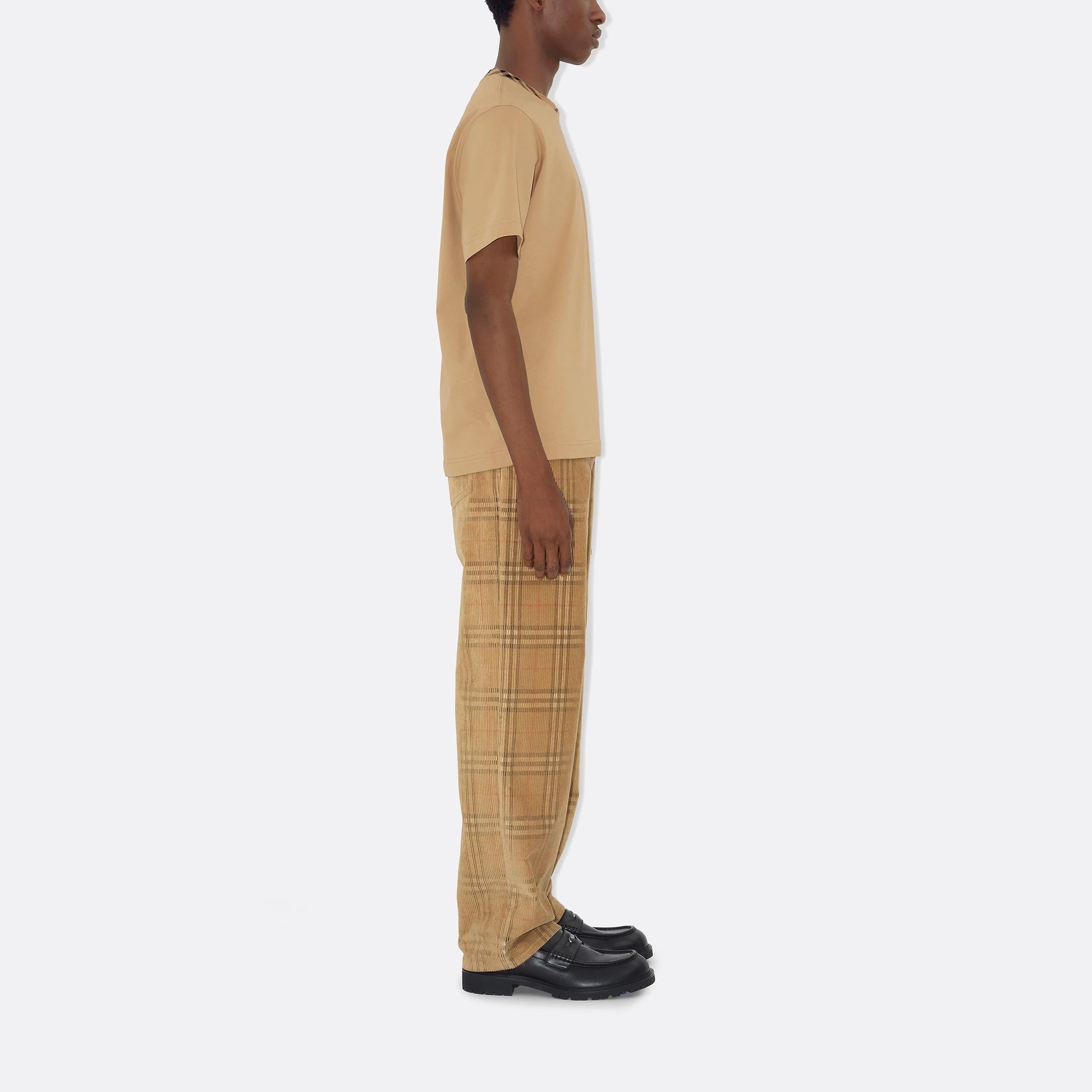 The Check Corduroy Trousers from Burberry in Beige