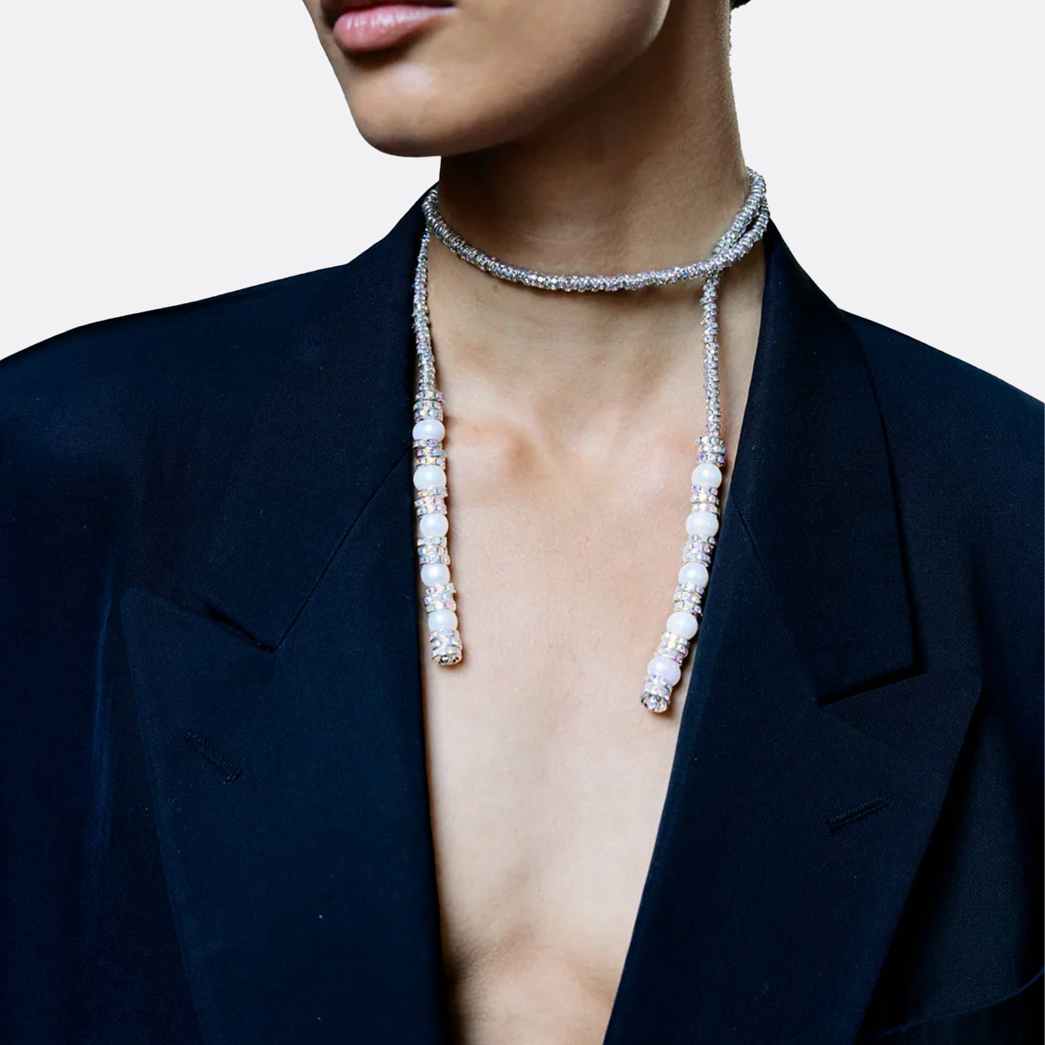 Coco Necklace by Pearl Octopuss.Y in Silver