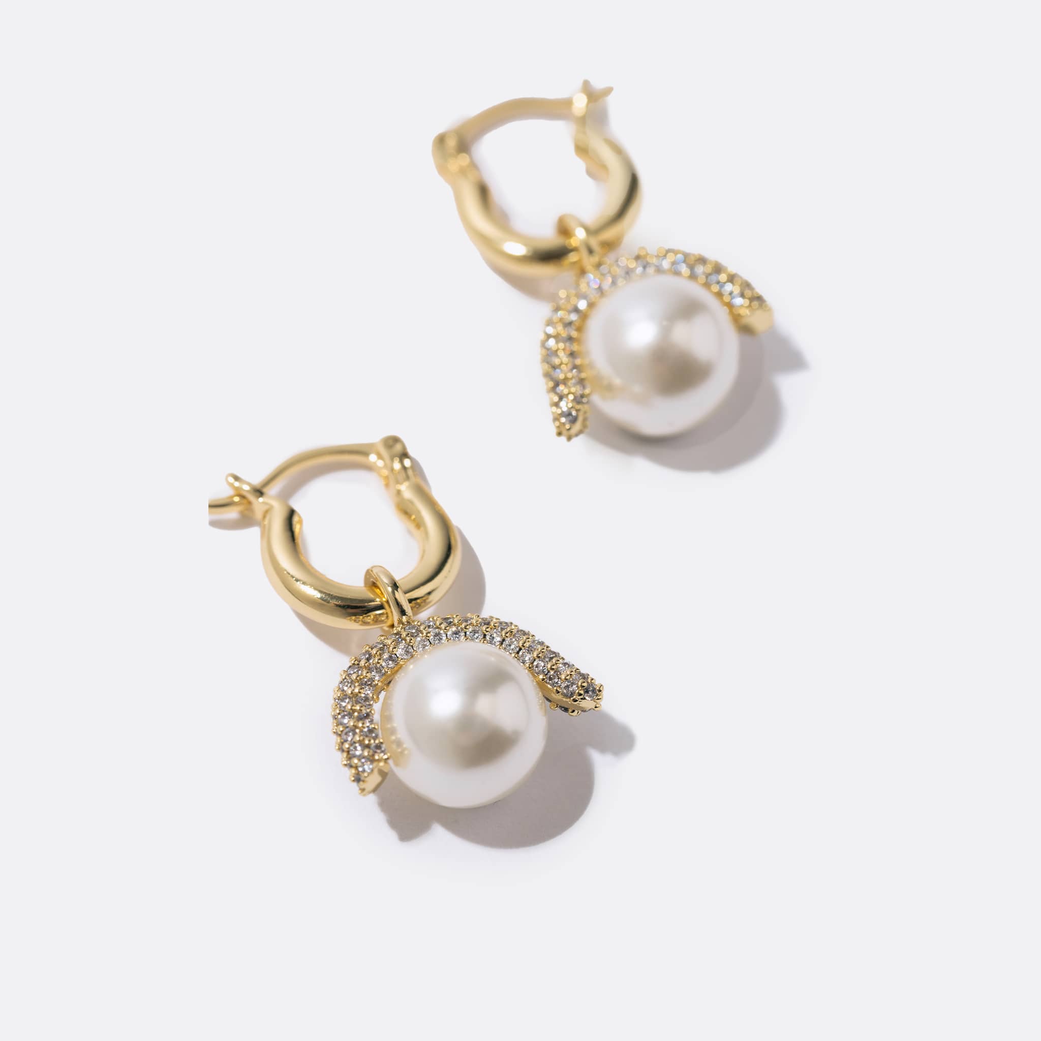Pearl Octopuss.y Baby Paris Earrings in Gold