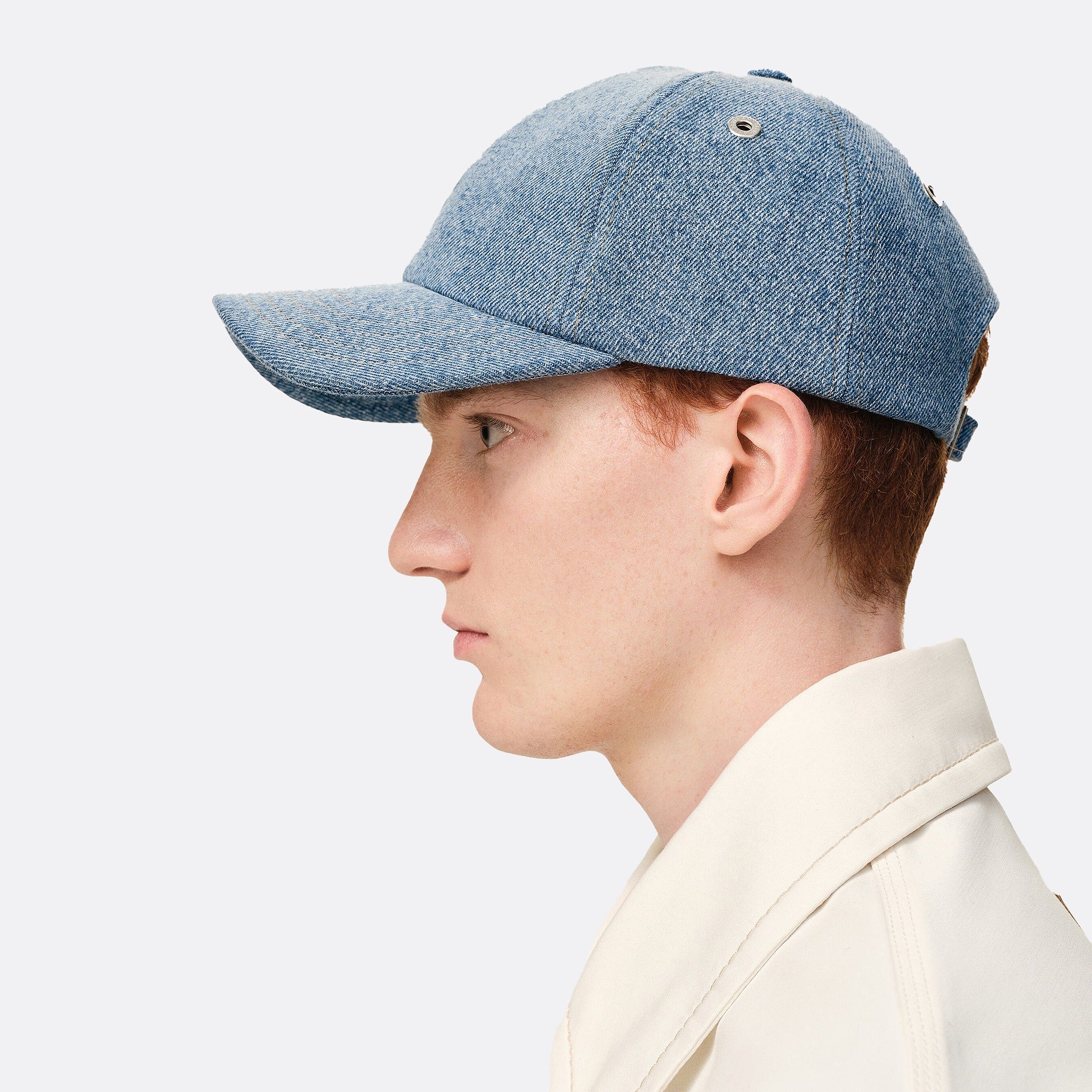 The Ami De Coeur Denim Cap from Ami Paris