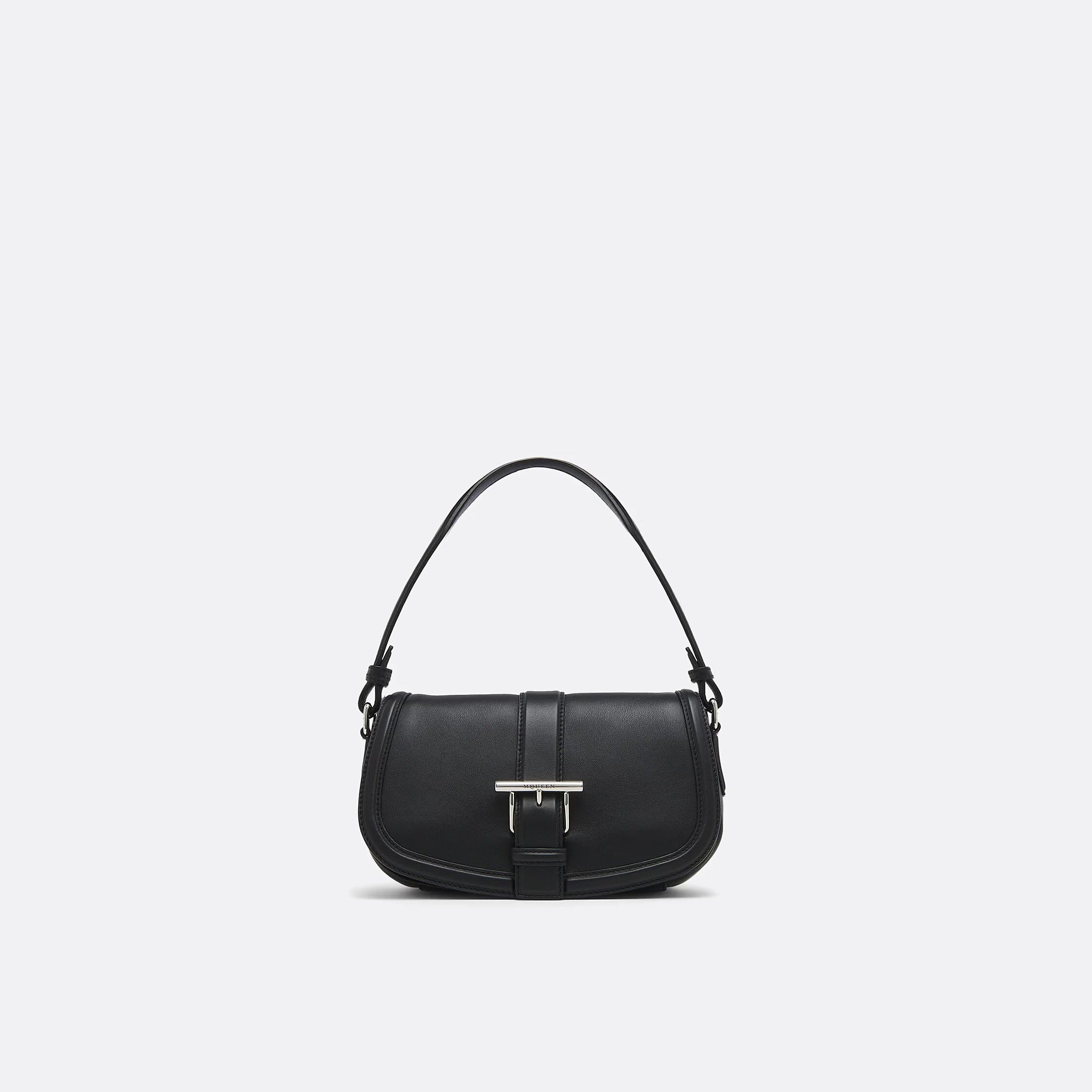 The T-Bar Satchel from Alexander McQueen in Black