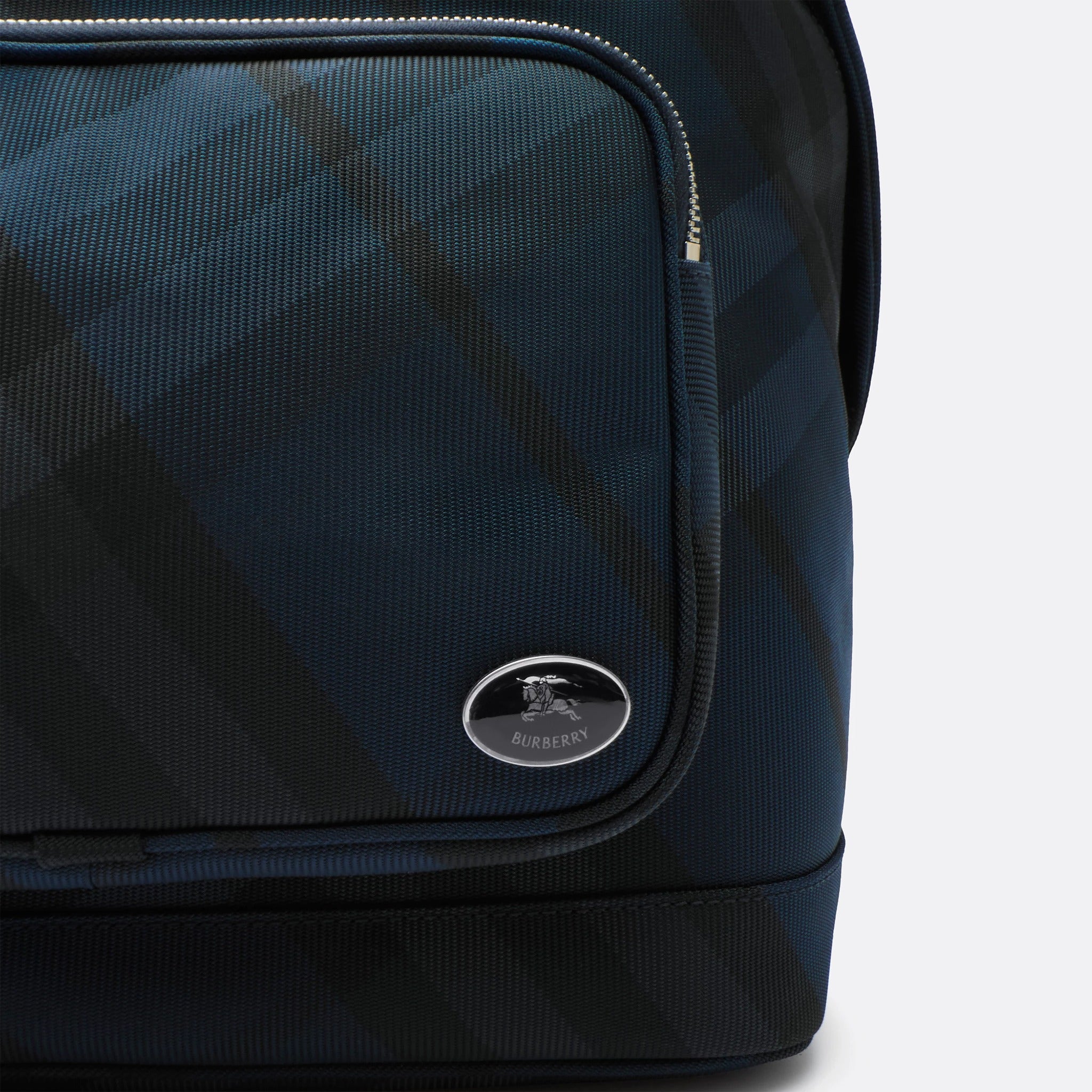 The Grid Backpack from Burberry in Navy