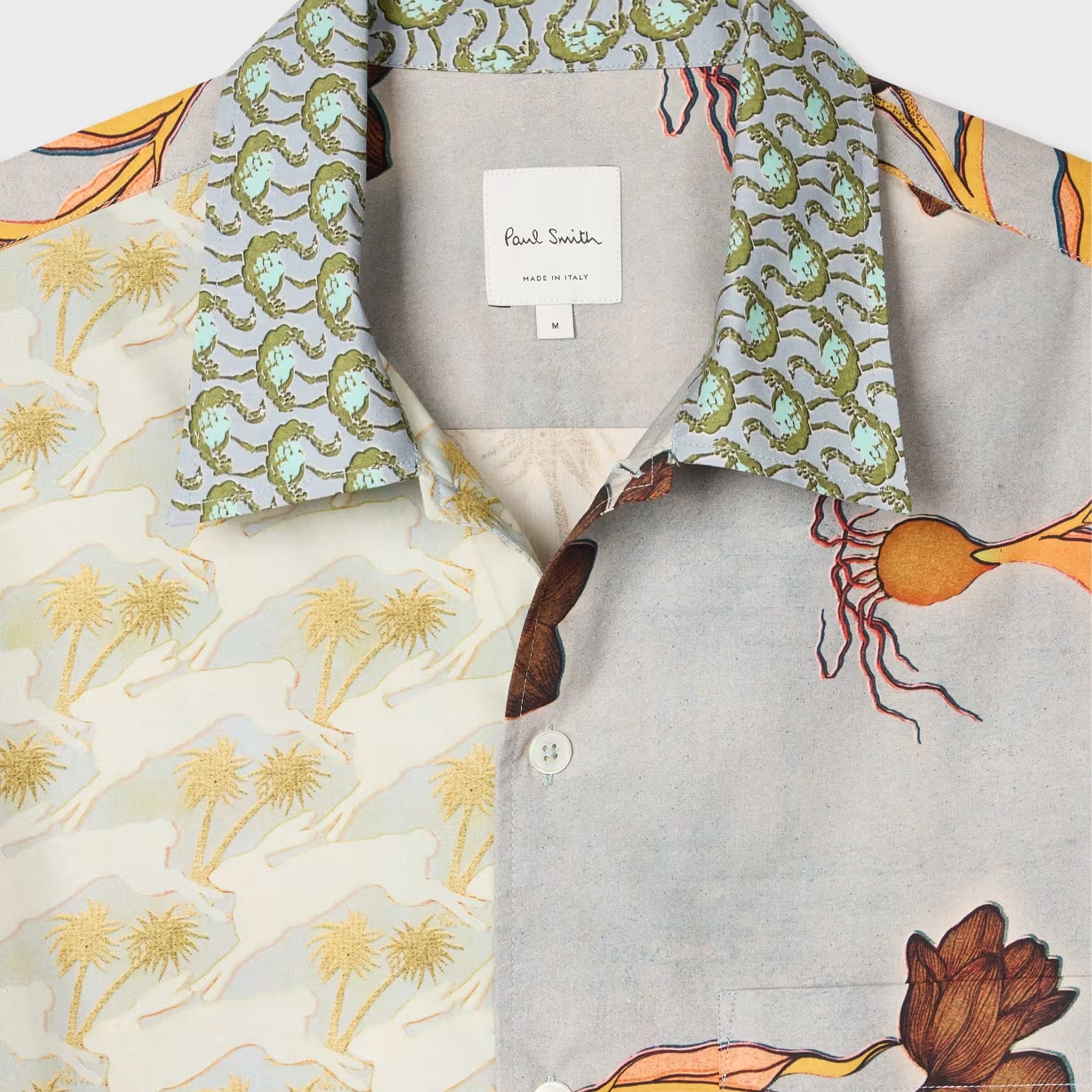 The Blue and Yellow Multi Textile Mix-Up Shirt from Paul Smith
