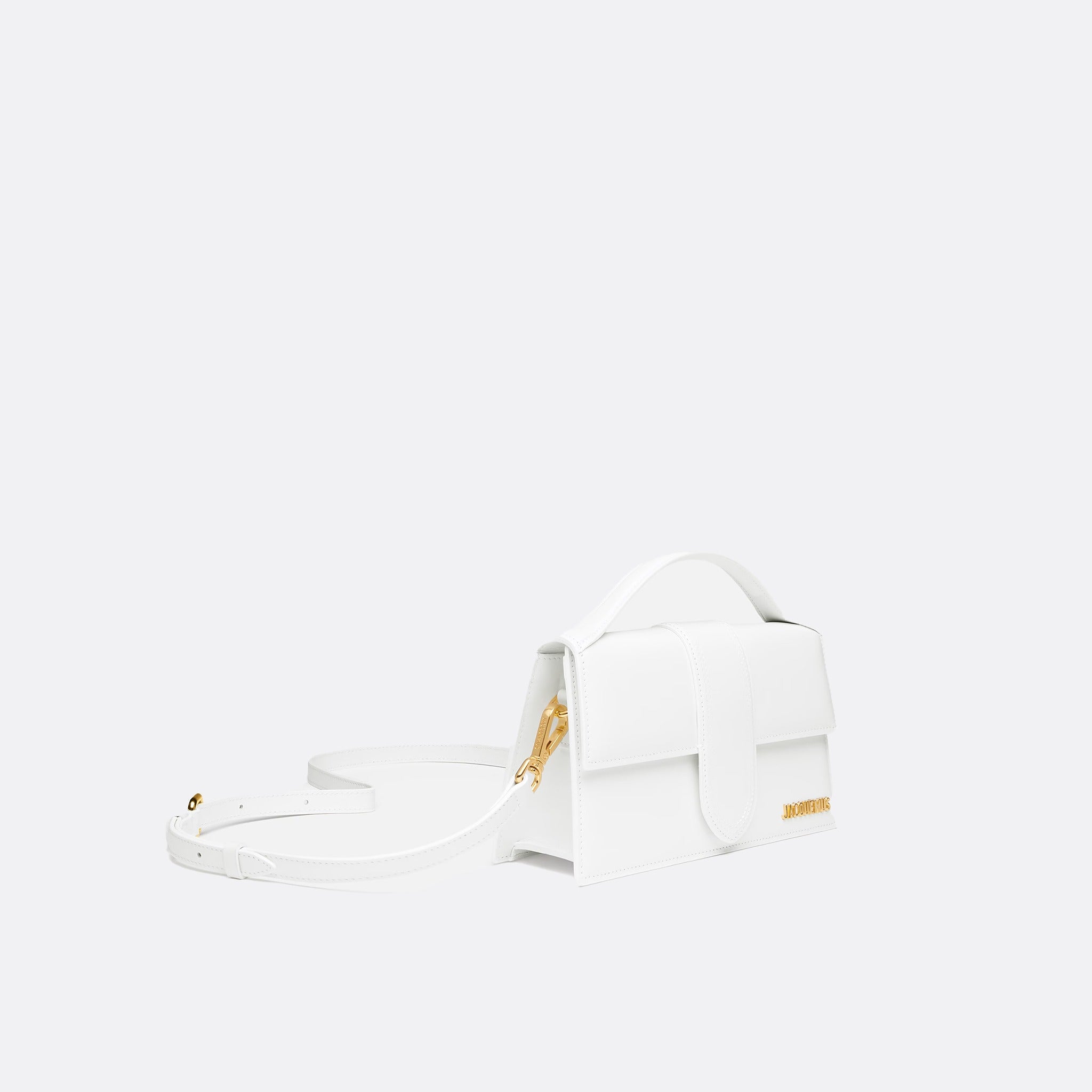 The Large Bambino Shoulder Bag from Jacquemus in White