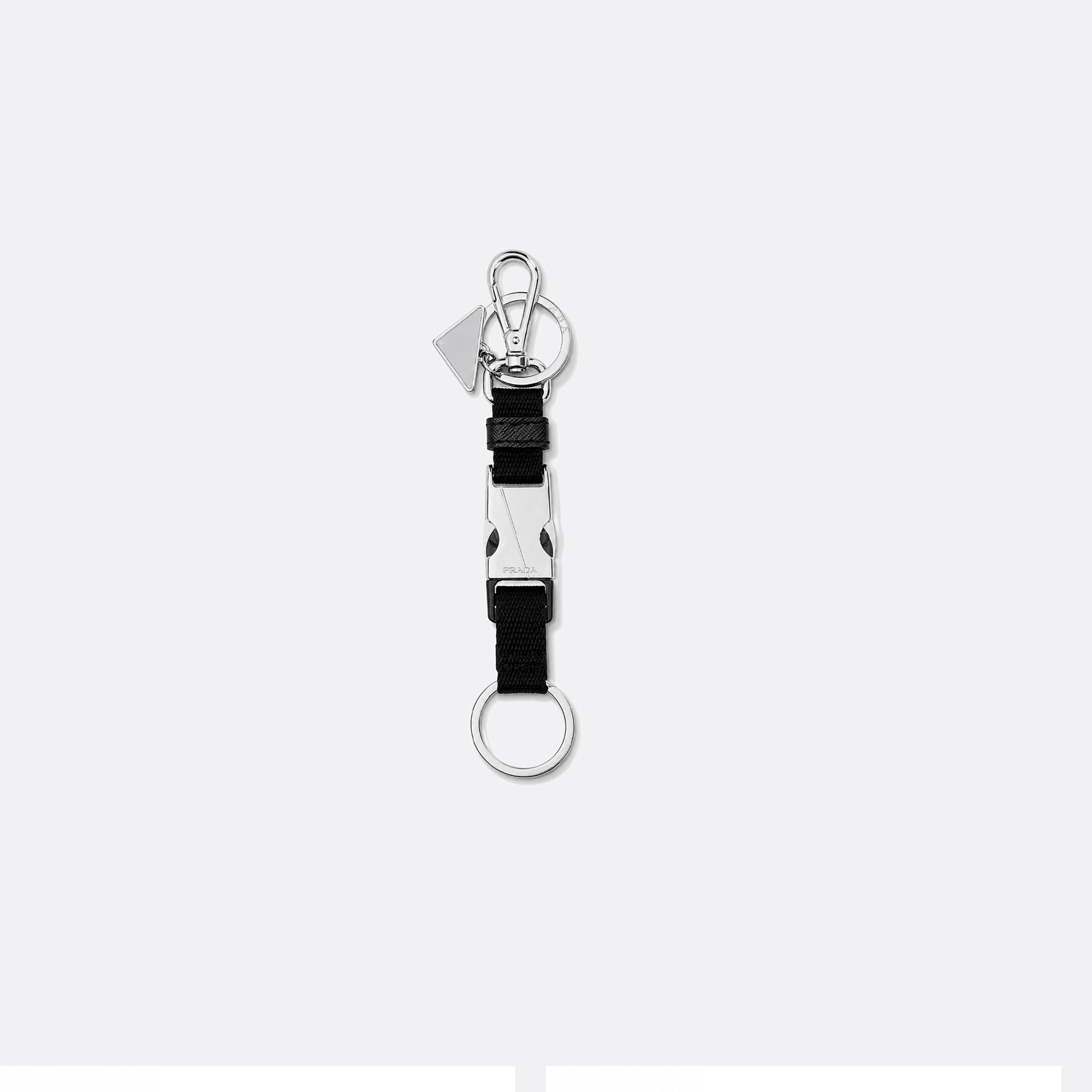 Nylon Buckle Keychain from Prada