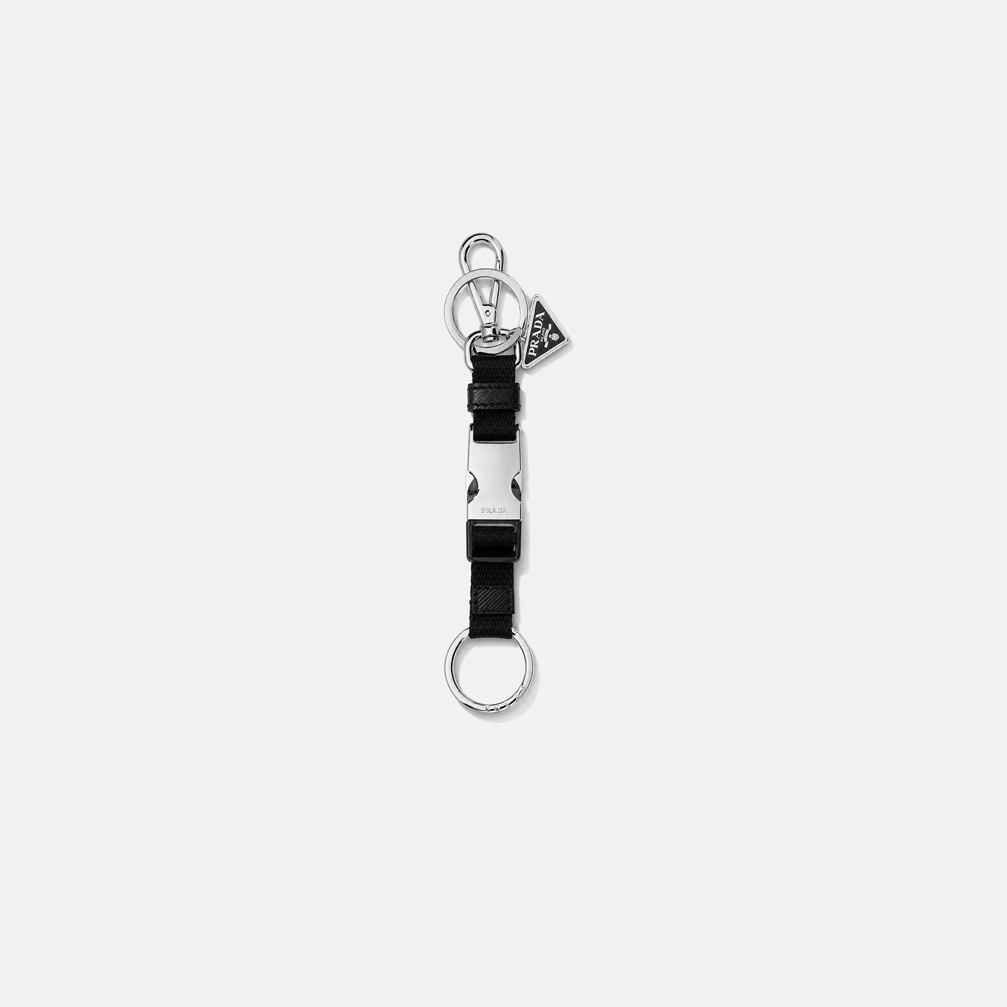 Nylon Buckle Keychain from Prada