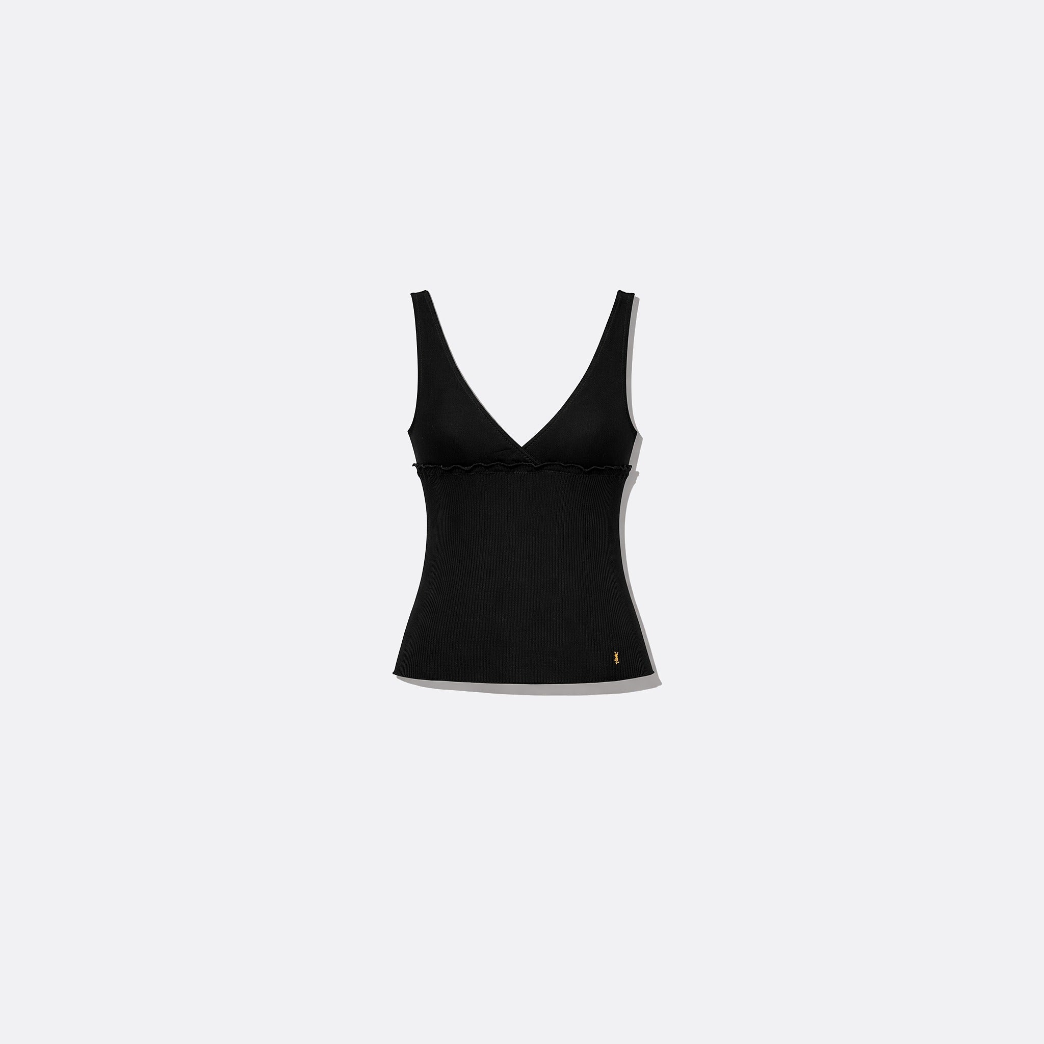 Cassandre Silk Tank Top from Saint Laurent