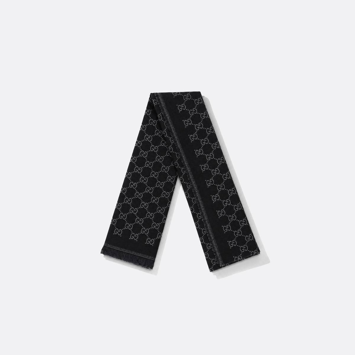 GG Wool Viscose Lamé Scarf from Gucci