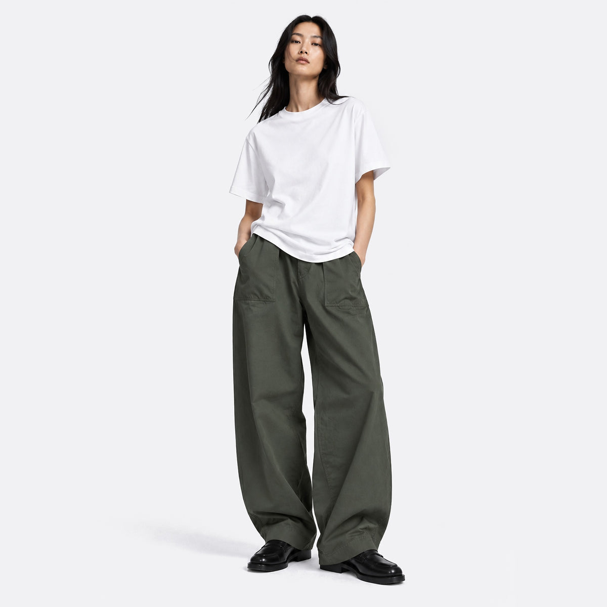 Two Tuck Wide Cation Pants from Kappy