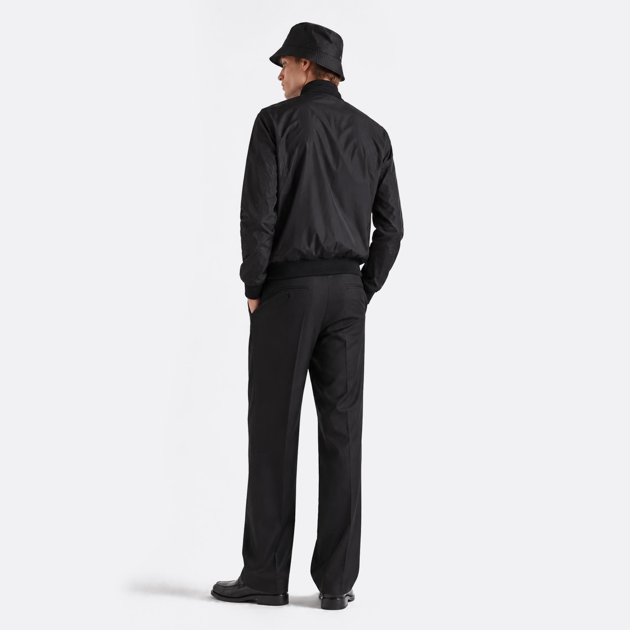 Reversible Wool and Re-Nylon Jacket from Prada