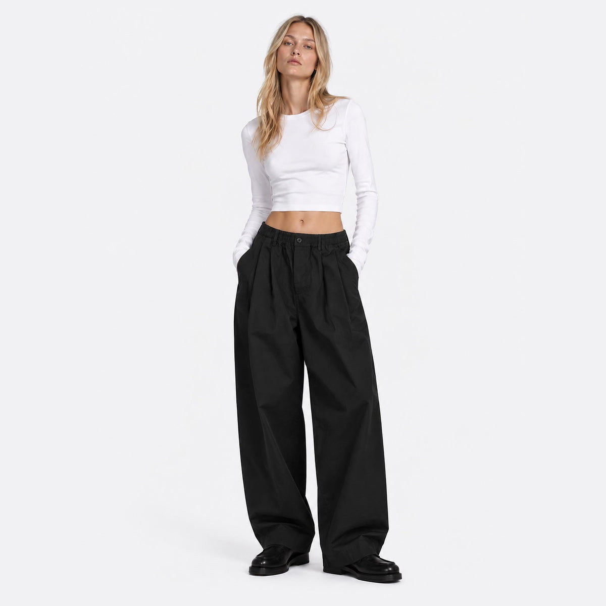 Two Tuck Wide CN Pants from Kappy