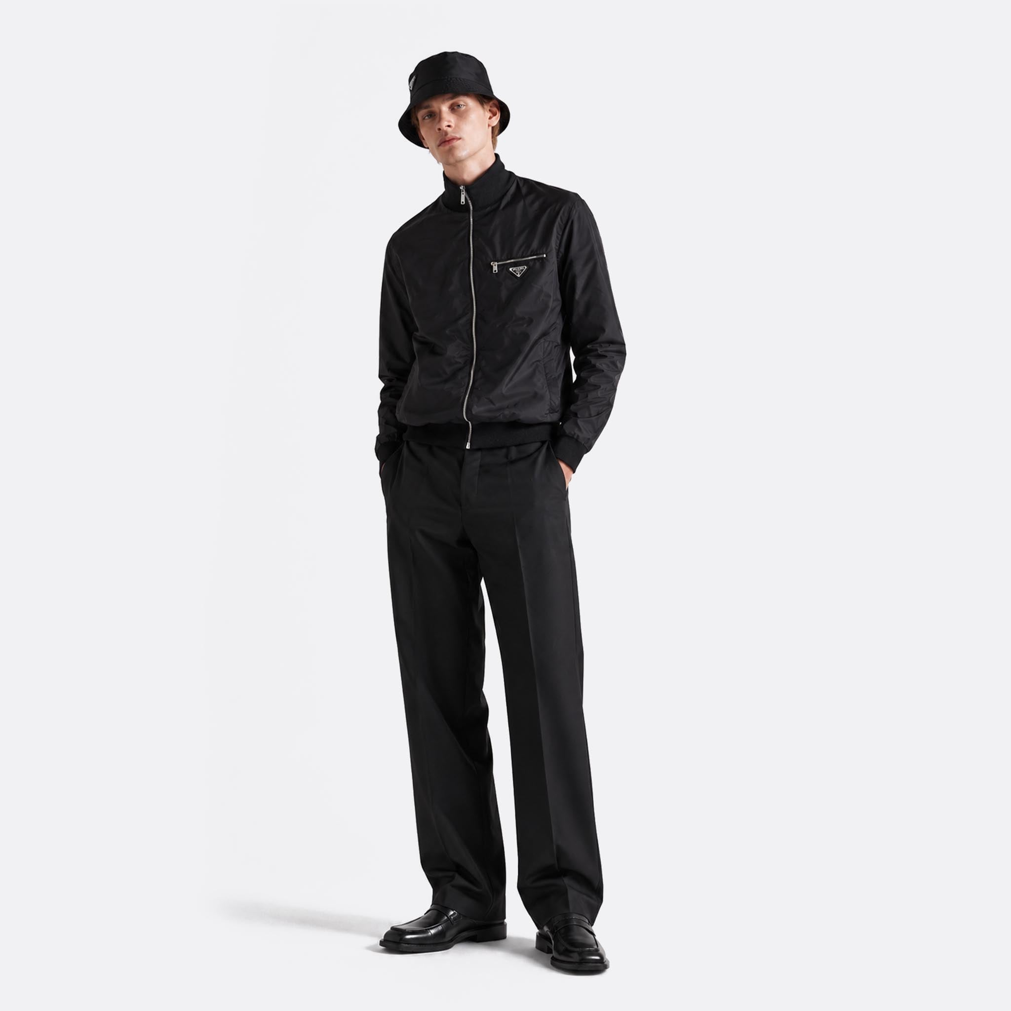 Reversible Wool and Re-Nylon Jacket from Prada