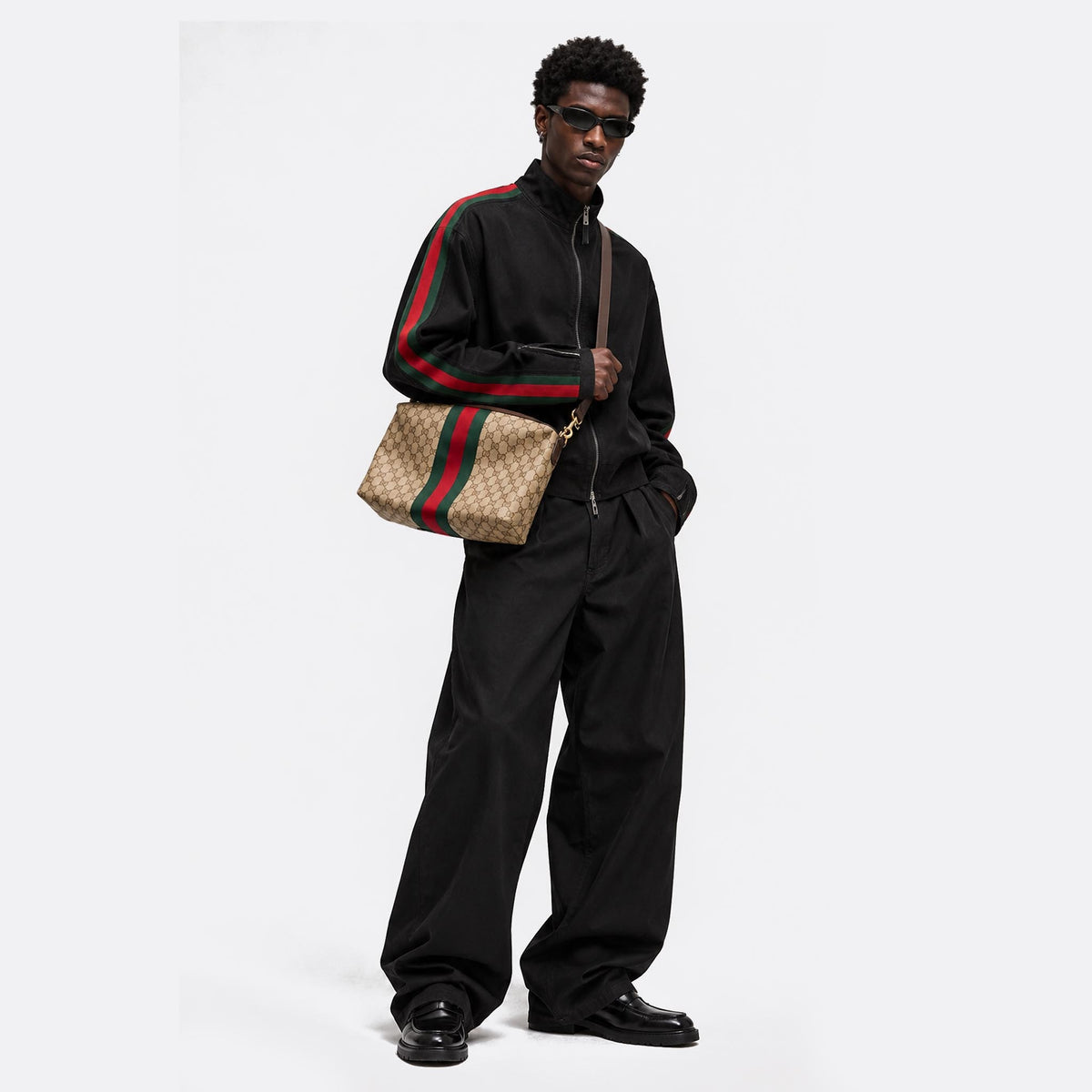 Medium GG Crossbody Bag with Web from Gucci