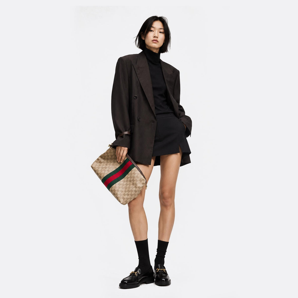 Medium GG Crossbody Bag with Web from Gucci