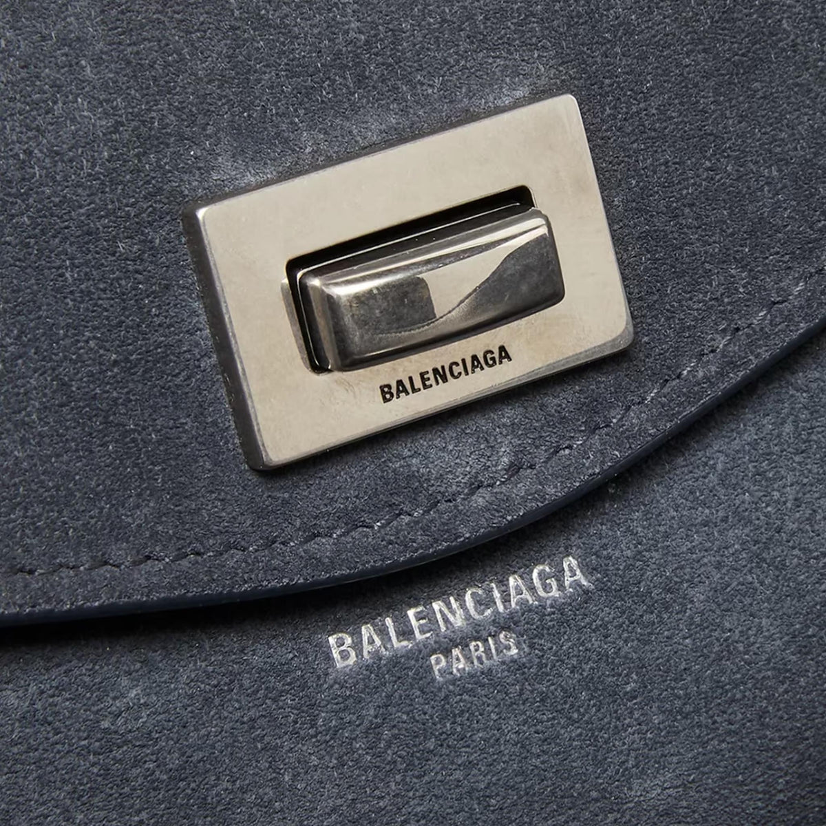 Le 7 Medium Suede Shoulder Bag from Balenciaga