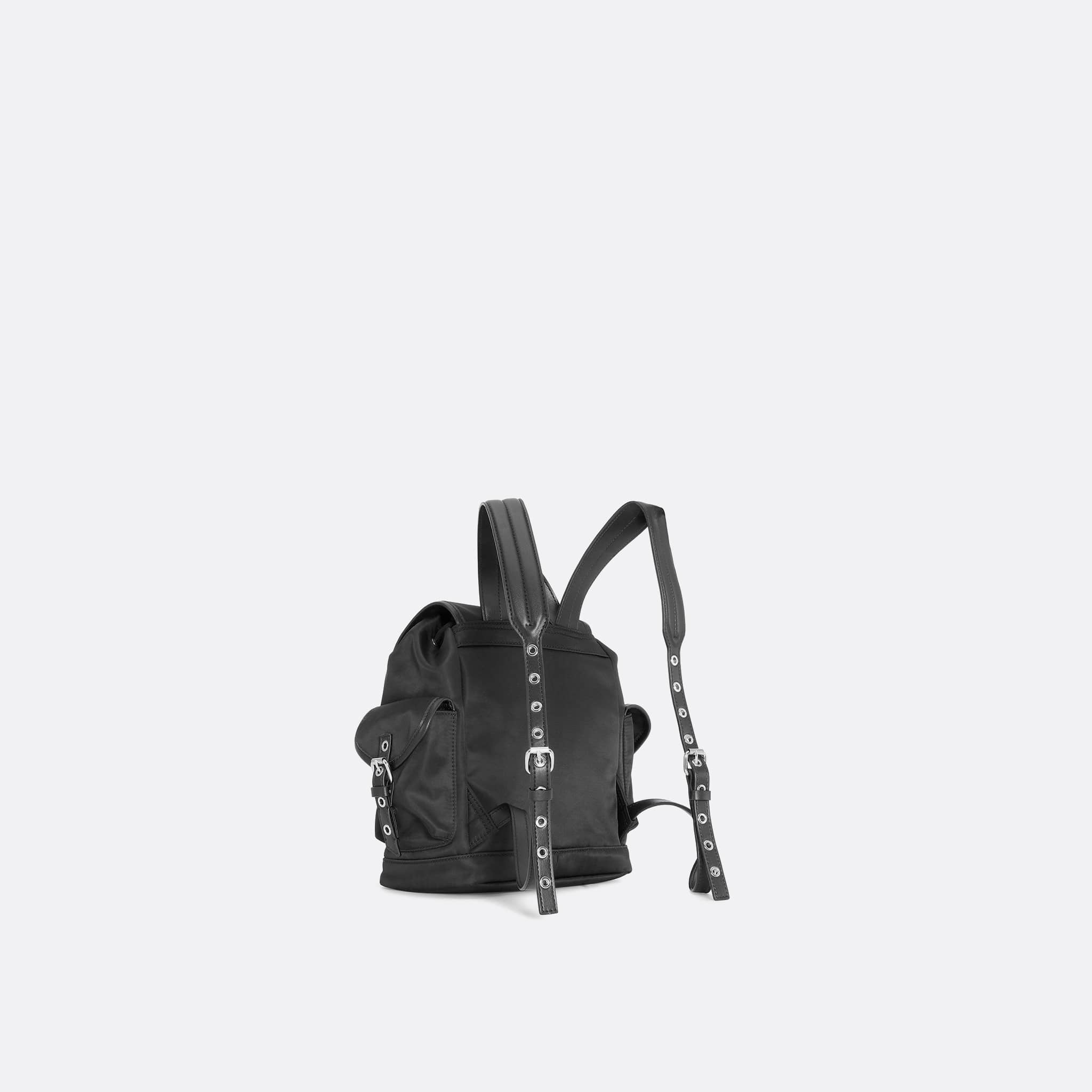 Black Bucky Nylon Backpack from Ganni