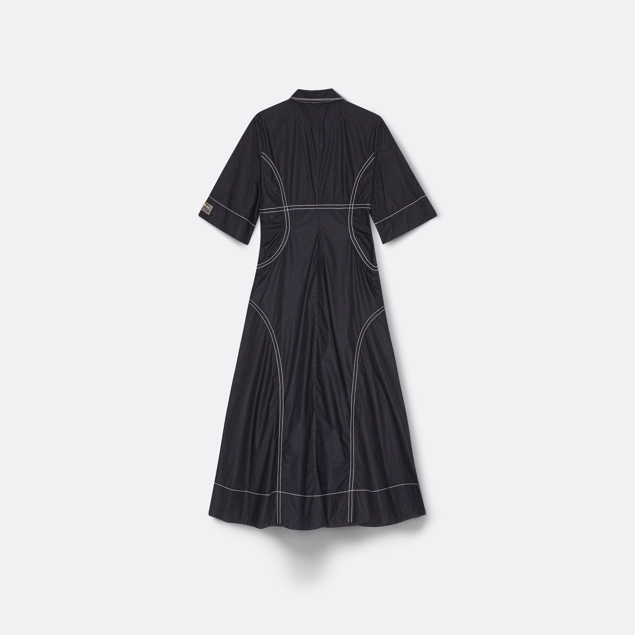 GANNI Cotton Poplin Long Shirt Dress