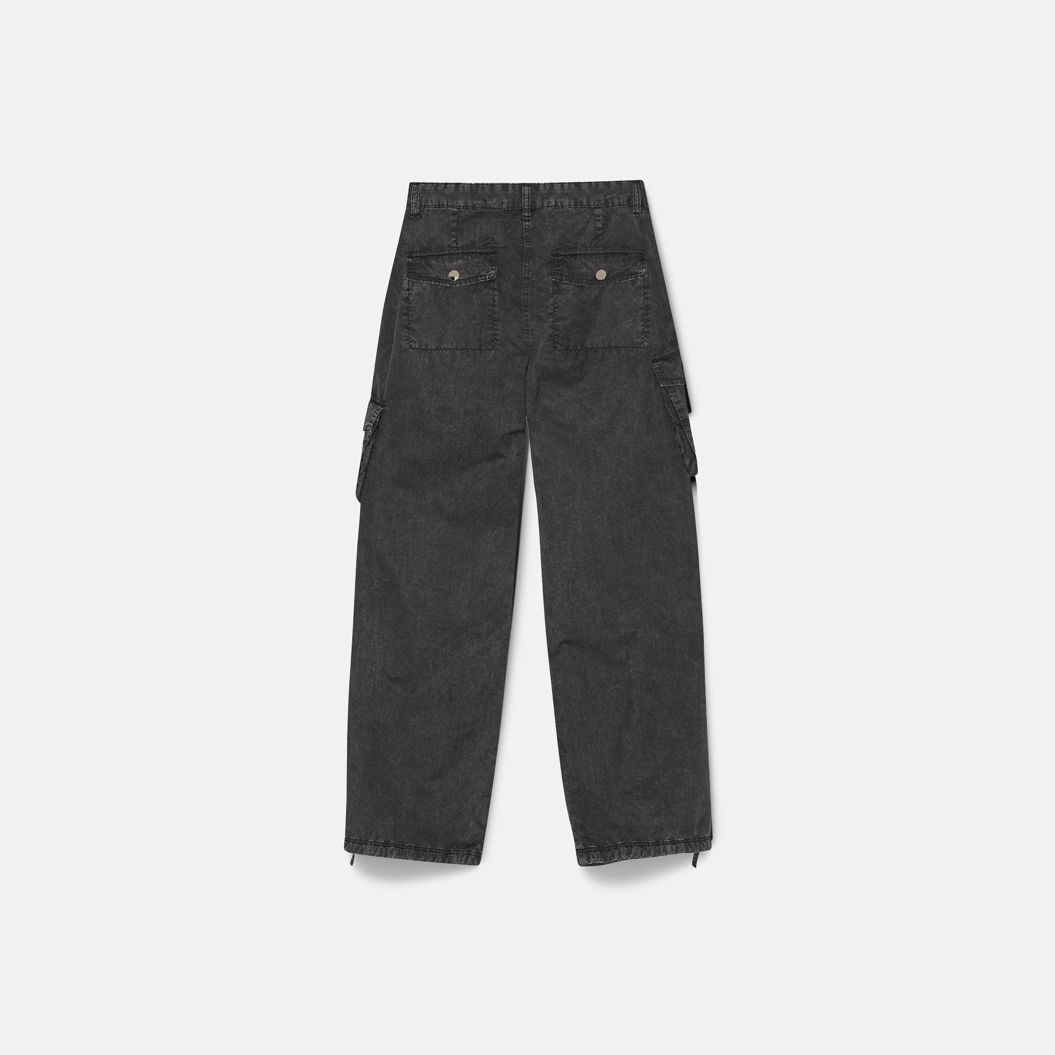 GANNI Washed Cotton Twill Pants