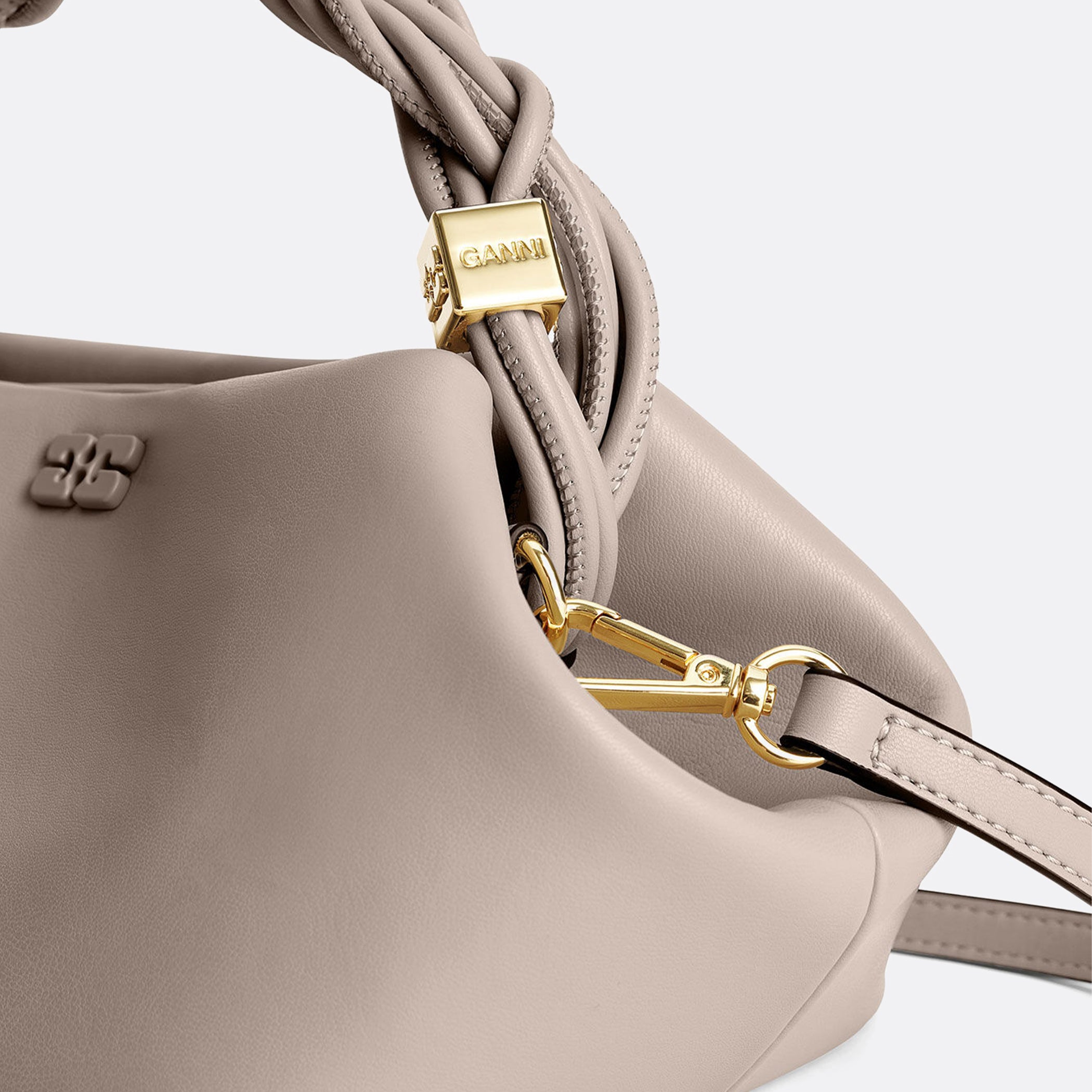GANNI Light Grey Bou Bag