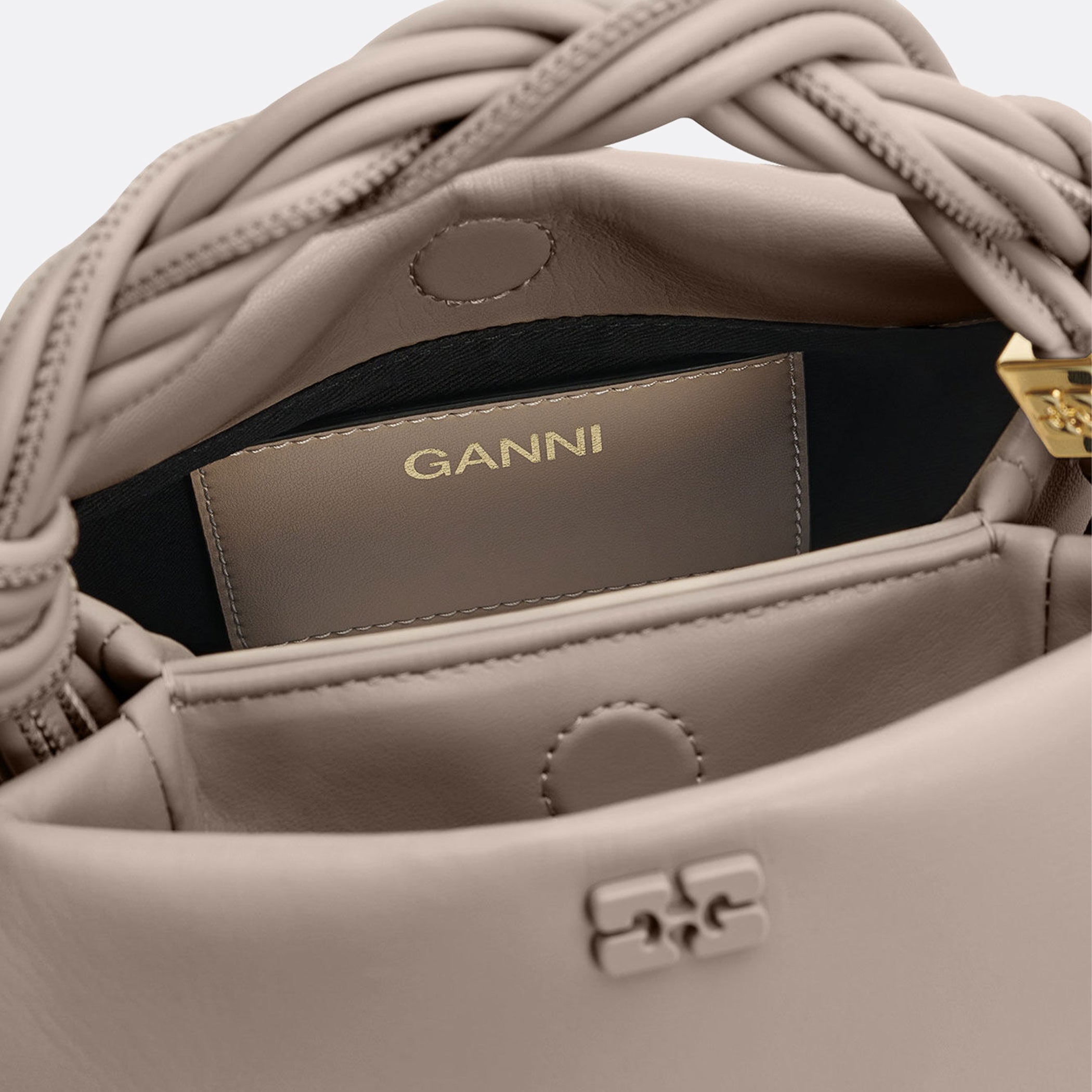 GANNI Light Grey Bou Bag