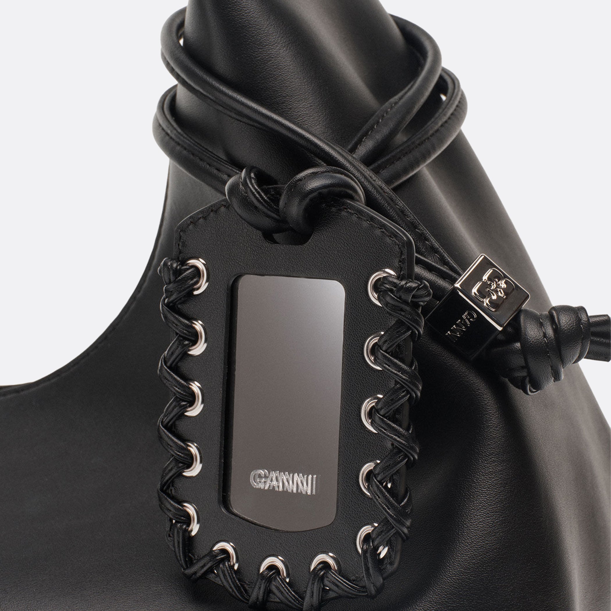 GANNI Black Hobo Bou Bag