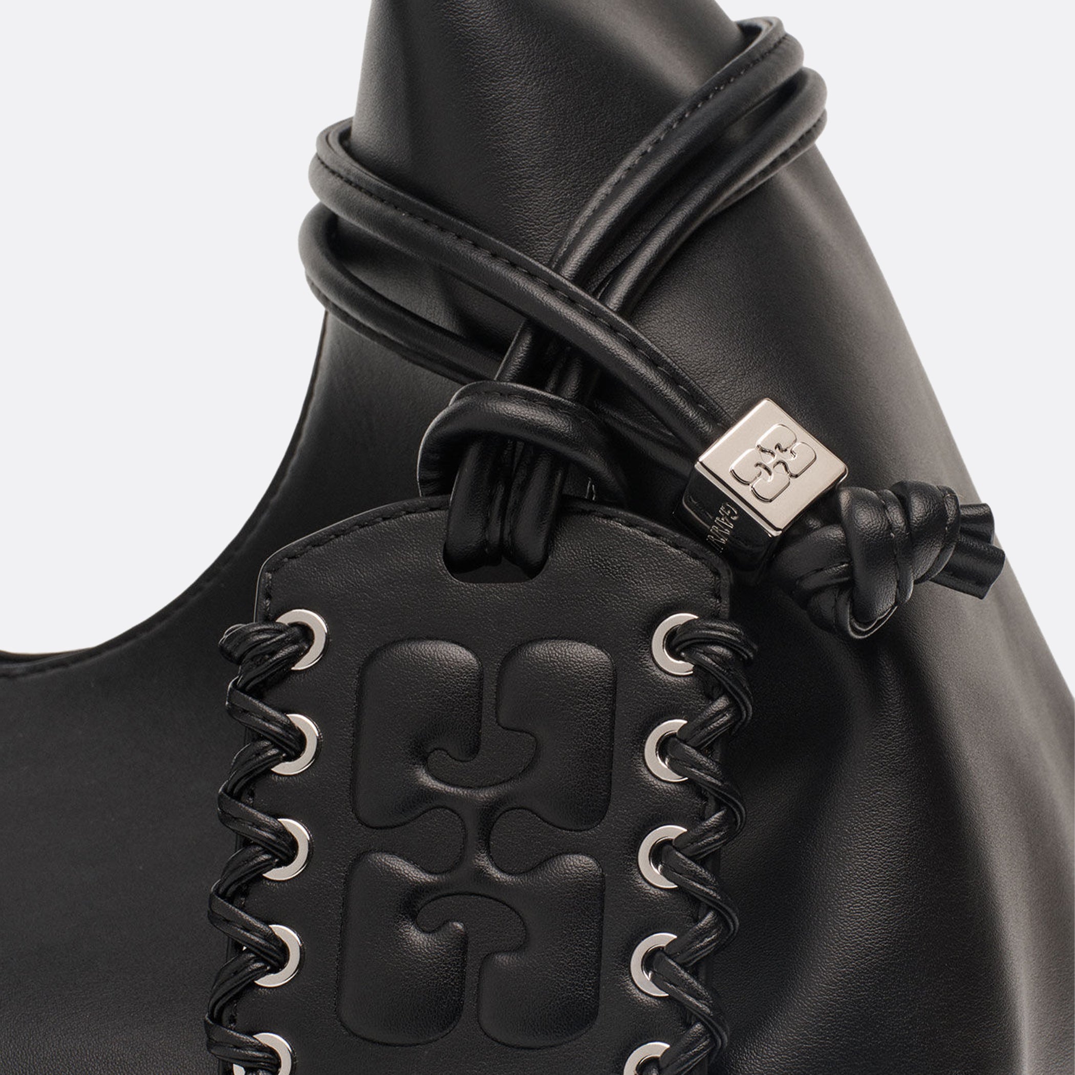 GANNI Black Hobo Bou Bag