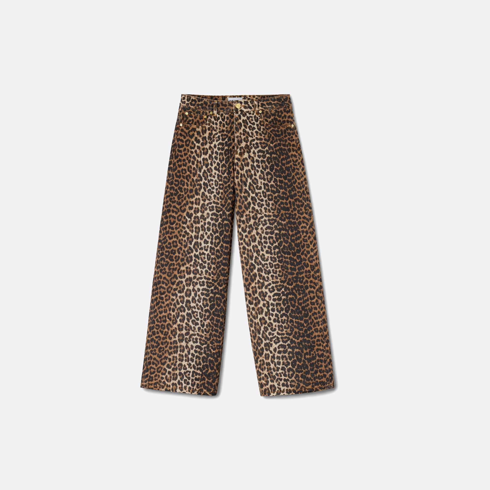 Lari Jeans from GANNI in Leopard