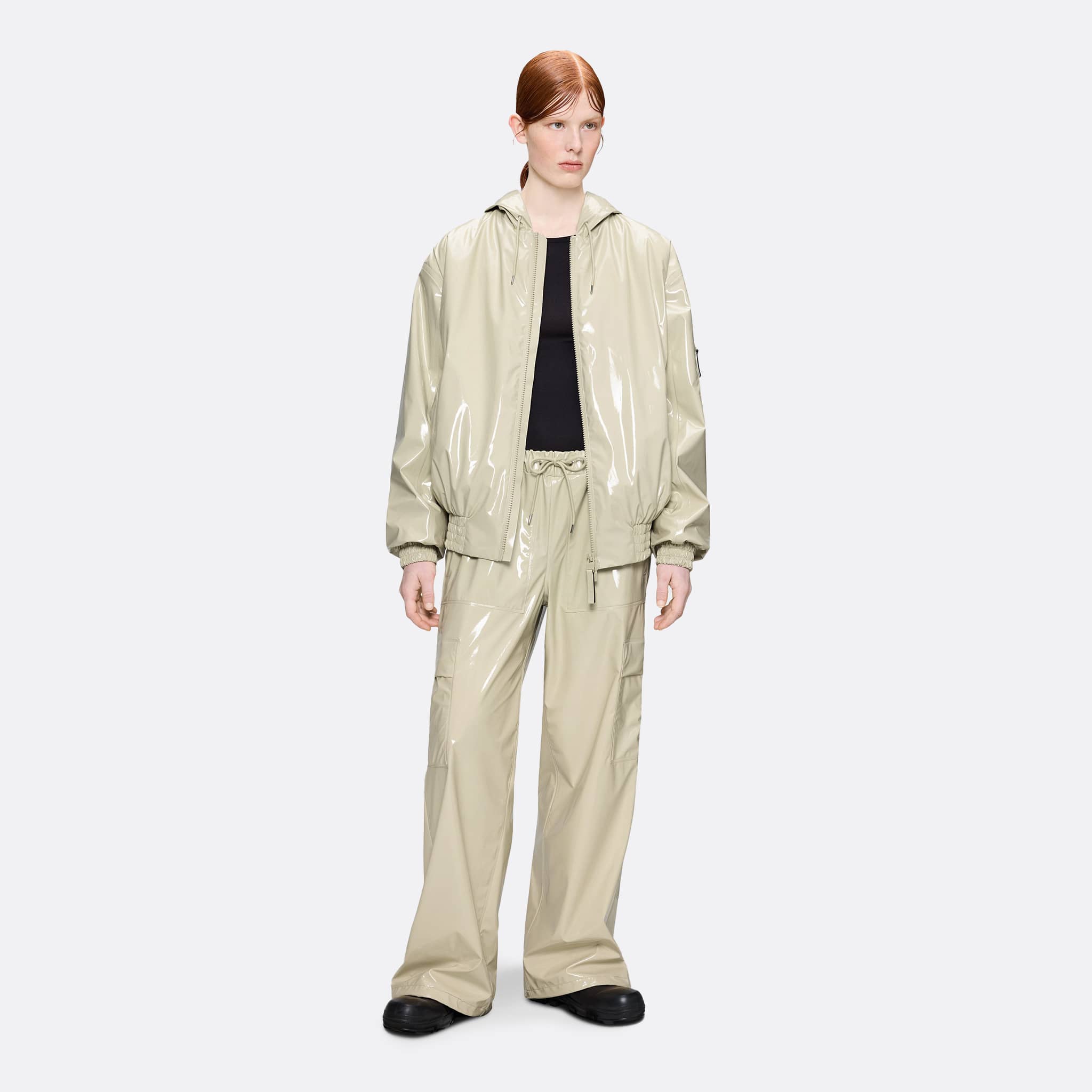RAINS Lohja Insulated Bomber Jacket in Shore