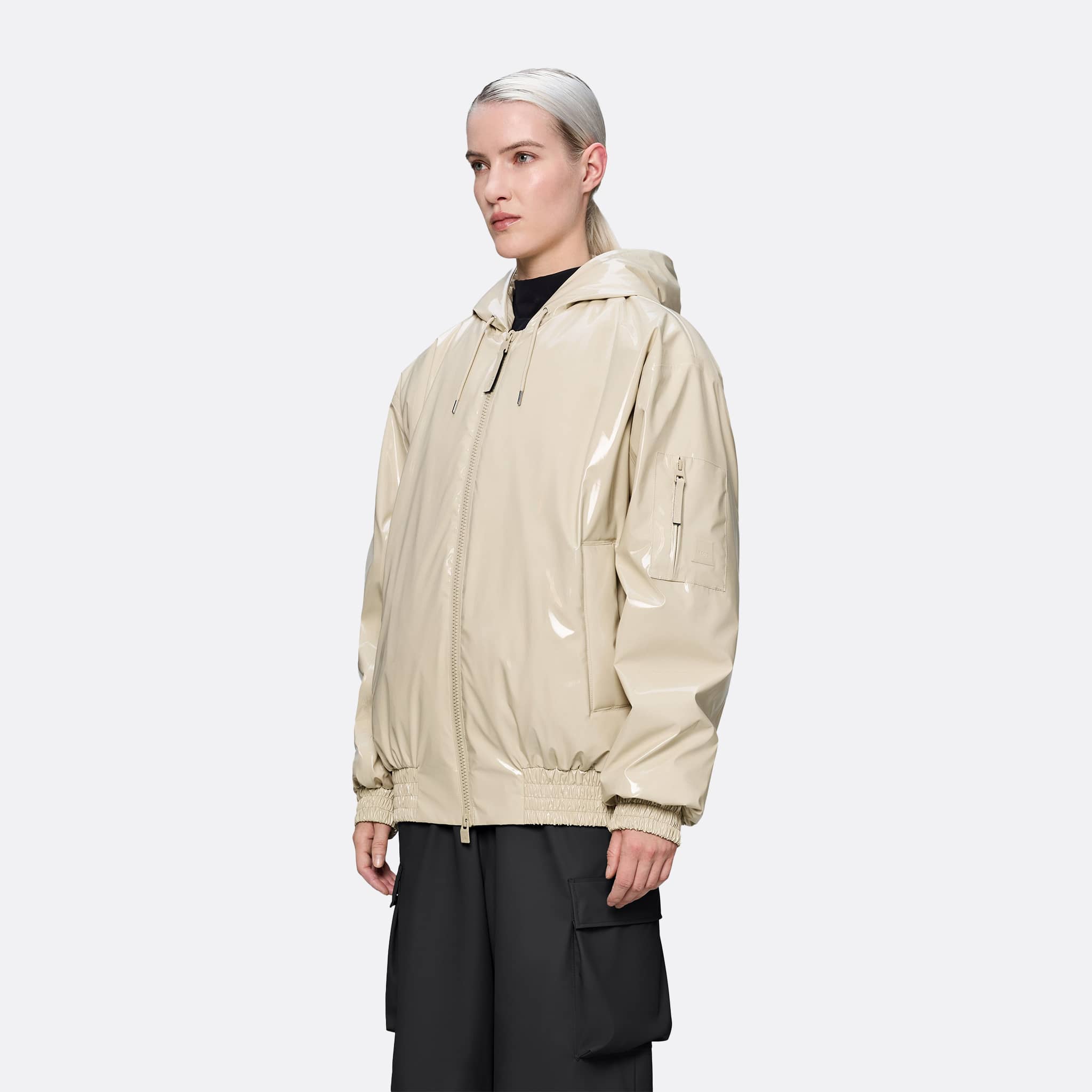 RAINS Lohja Insulated Bomber Jacket in Shore