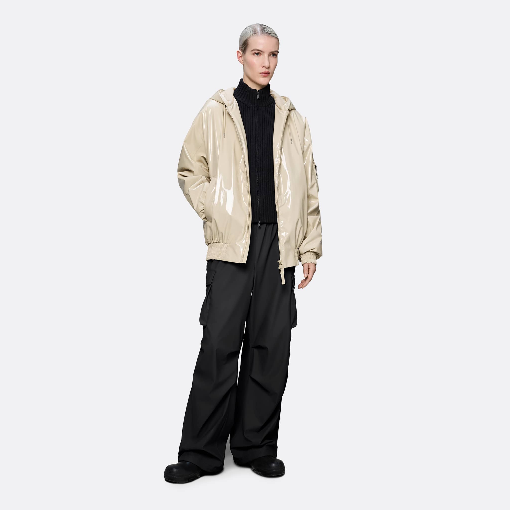 RAINS Lohja Insulated Bomber Jacket in Shore