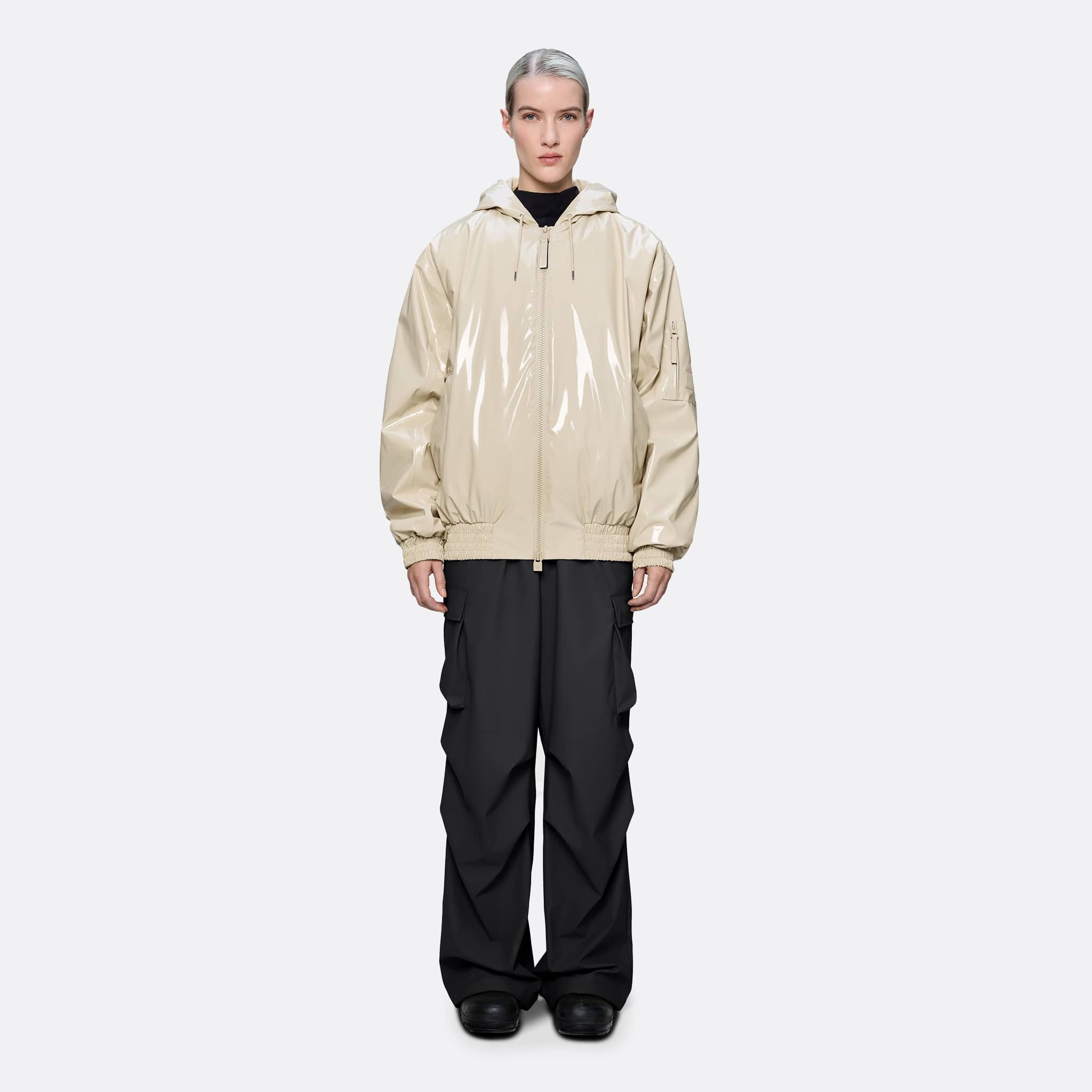 RAINS Lohja Insulated Bomber Jacket in Shore