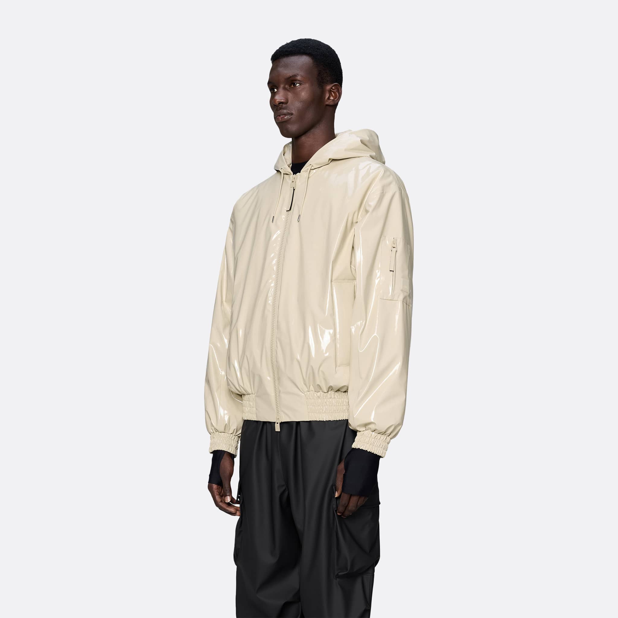 RAINS Lohja Insulated Bomber Jacket in Shore