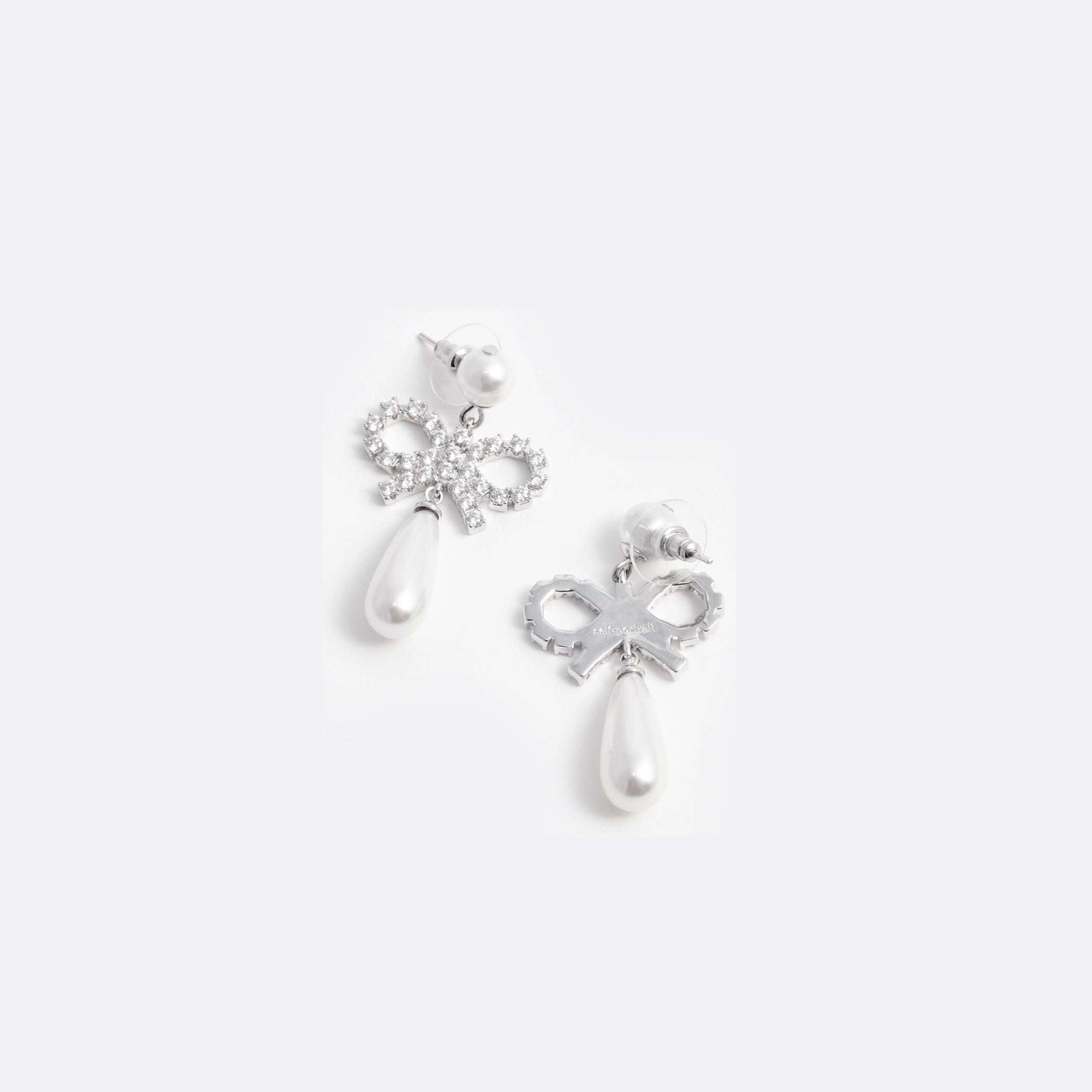 SELF-PORTRAIT_ELLIS-ROSCH_Pearl Bow Droplet Earrings
