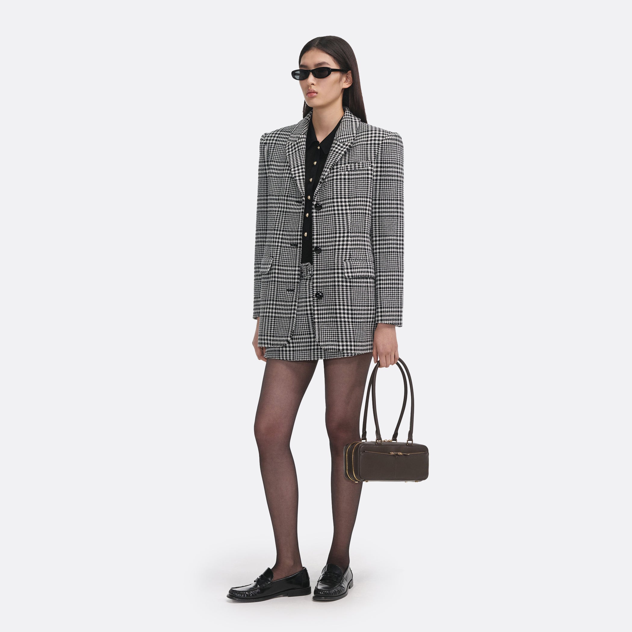 Self-Portrait ELLIS ROSCH Houndstooth Blazer