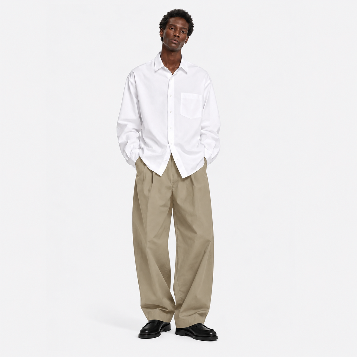 Two Tuck Wide CN Pants from Kappy