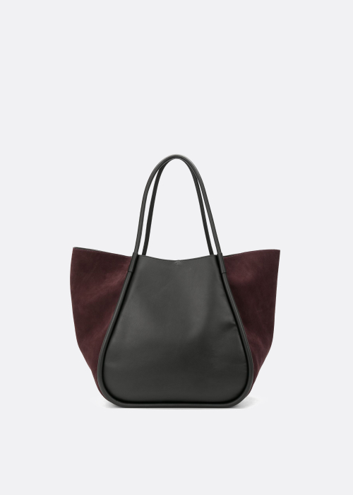 XL Suede Ruched Tote