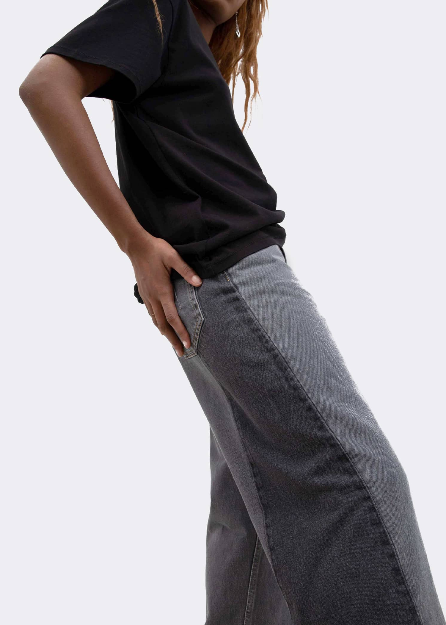 Won Hundred Baggy Two-Tone Jeans