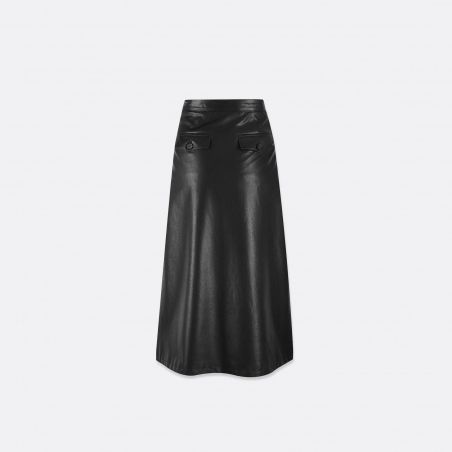 LVIR Vegan Leather Unbalance Wrap Nederdel LVIR Vegan Leather Unbalance Wrap Nederdel