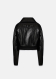 LVIR Glossed Vegan Leather Bomber Jacket