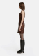 LVIR Textured Zip-Up Mini Dress
