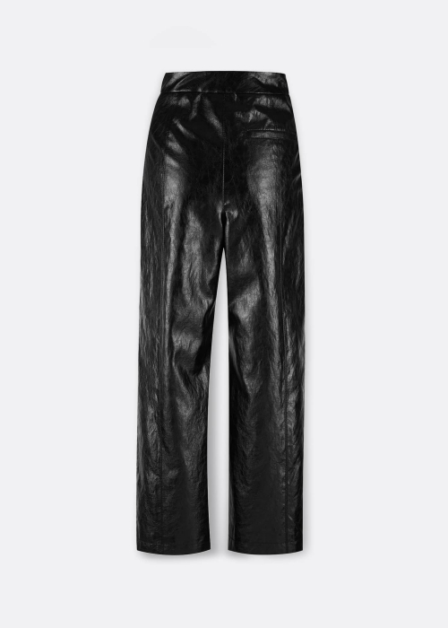 Textured Faux Leather Pants