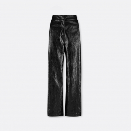 Textured Faux Leather Pants