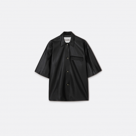 Maissa Hybrid OKOBOR™ Alt-leather Shirt Blazer