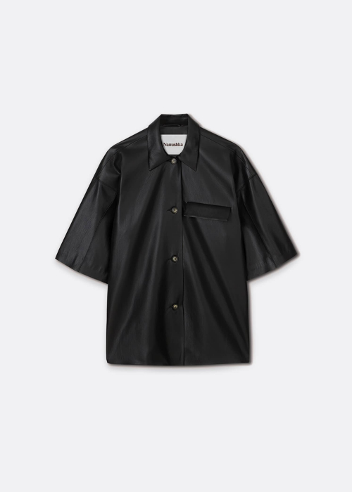 Maissa Hybrid OKOBOR™ Alt-leather Shirt Blazer