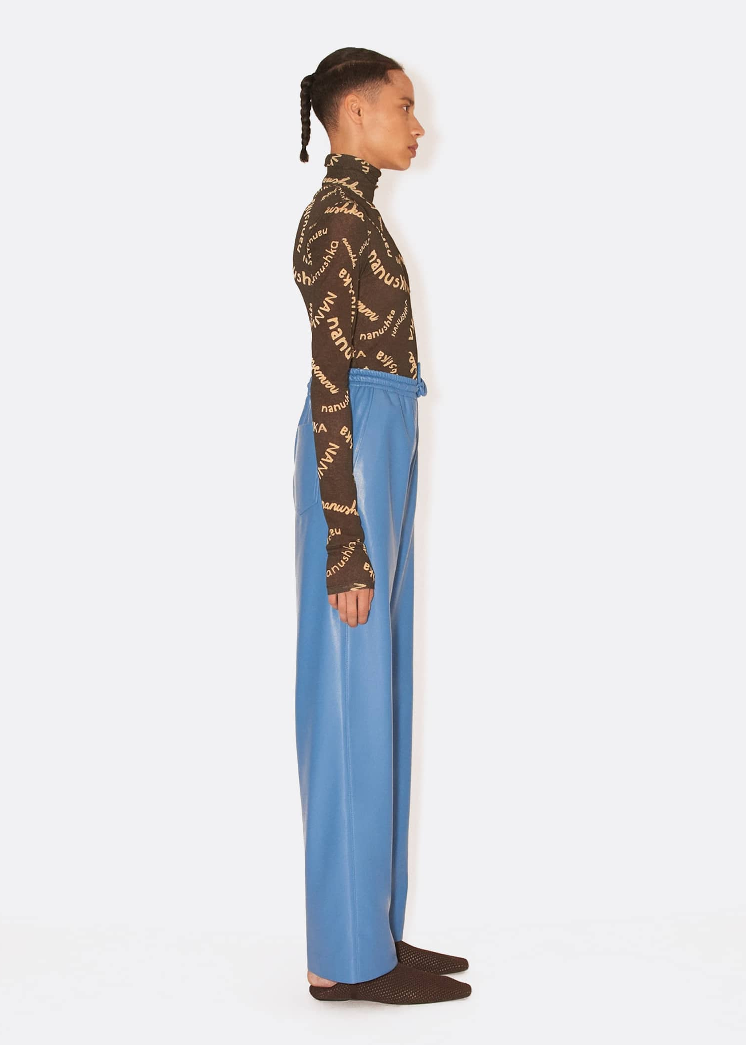 Nanushka Calie OKOBOR™ Alt-leather Elasticated Waist Pants