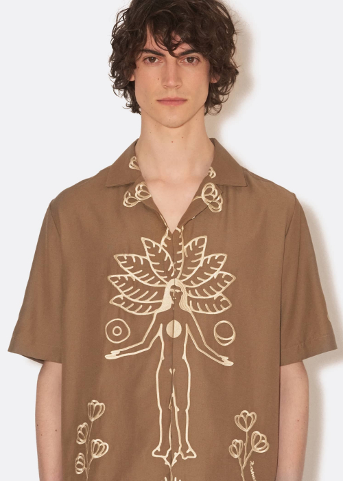 Bodil Embroidered Slub Shirt