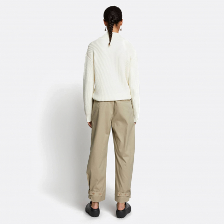 Proenza Schouler White Label Cotton Twill Tapered Pants