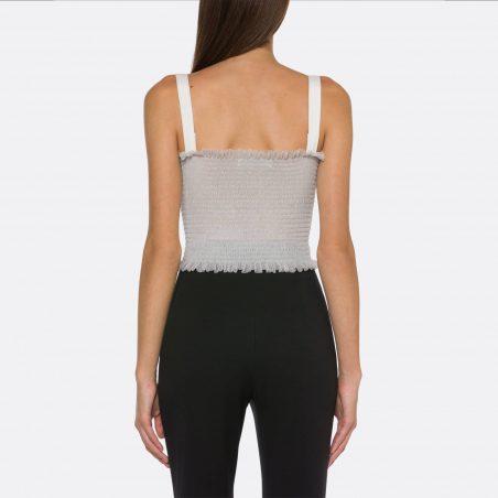 Philosophy di Lorenzo Serafini Cropped Tulle Top Philosophy di Lorenzo Serafini Cropped Tulle Top