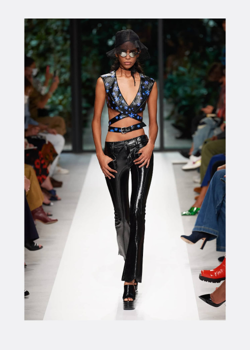 Patent Effect Trousers