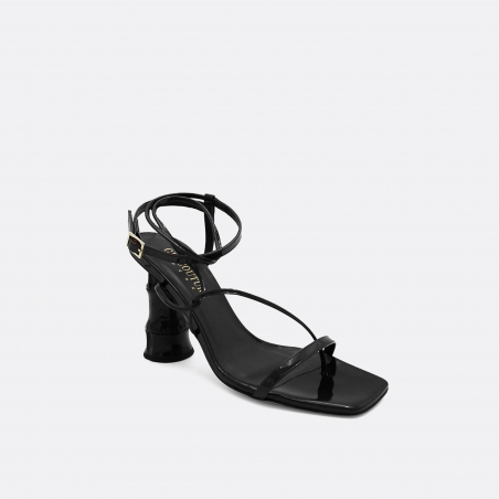 Gia Borghini Patent Leather Strappy Sandals | Ellis Rosch